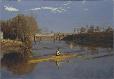 Le Champion de skiff Max Schmitt en skiff - Thomas Eakins